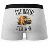 Boxer Homme Être livreur c'est la vie – Impression au dos
