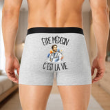 Boxer Homme Être médecin c'est la vie – Impression au dos