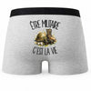 Boxer Homme Être militaire c'est la vie – Impression au dos
