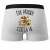 Boxer Homme Être pâtissier c'est la vie – Impression au dos