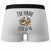 Boxer Homme Être peintre c'est la vie – Impression au dos