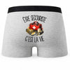 Boxer Homme Être secouriste c'est la vie – Impression au dos