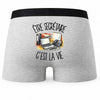 Boxer Homme Être secrétaire c'est la vie – Impression au dos