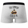 Boxer Homme Être sommelier c'est la vie – Impression au dos