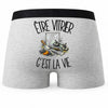 Boxer Homme Être vitrier c'est la vie – Impression au dos