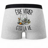 Boxer Homme Être vitrier c'est la vie – Impression au dos
