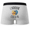 Boxer Homme L'astrologie c'est la vie – Impression au dos