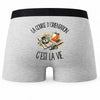 Boxer Homme La course d'orientation c'est la vie – Impression au dos