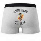 Boxer Homme La danse country c'est la vie – Impression au dos