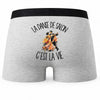 Boxer Homme La danse de salon c'est la vie – Impression au dos