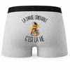 Boxer Homme La danse orientale c'est la vie – Impression au dos