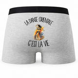 Boxer Homme La danse orientale c'est la vie – Impression au dos