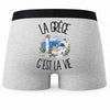Boxer Homme La Grèce c'est la vie – Impression au dos