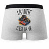 Boxer Homme La lutte c'est la vie – Impression au dos