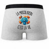 Boxer Homme La musculation c'est la vie – Impression au dos