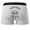 Boxer Homme La natation synchronisée c'est la vie – Impression au dos