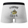 Boxer Homme La Normandie c'est la vie – Impression au dos