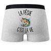 Boxer Homme La pêche c'est la vie – Impression au dos