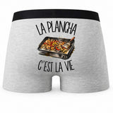 Boxer Homme La plancha c'est la vie – Impression au dos