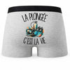 Boxer Homme La plongée c'est la vie – Impression au dos