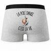 Boxer Homme La pole dance c'est la vie – Impression au dos