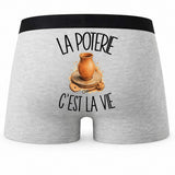 Boxer Homme La poterie c'est la vie – Impression au dos