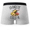 Boxer Homme La raclette c'est la vie – Impression au dos