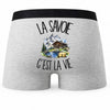 Boxer Homme La Savoie c'est la vie – Impression au dos