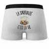 Boxer Homme La spiritualité c'est la vie – Impression au dos