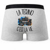 Boxer Homme La techno c'est la vie – Impression au dos