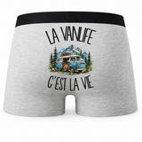 Boxer Homme La vanlife c'est la vie – Impression au dos