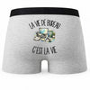 Boxer Homme La vie de bureau c'est la vie – Impression au dos
