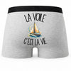 Boxer Homme La voile c'est la vie – Impression au dos