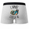 Boxer Homme L'apnée c'est la vie – Impression au dos