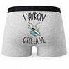 Boxer Homme L'aviron c'est la vie – Impression au dos