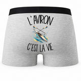 Boxer Homme L'aviron c'est la vie – Impression au dos