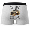 Boxer Homme Le 4x4 c'est la vie – Impression au dos