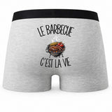 Boxer Homme Le barbecue c'est la vie – Impression au dos