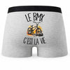 Boxer Homme Le BMX c'est la vie – Impression au dos