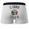 Boxer Homme Le Canada c'est la vie – Impression au dos