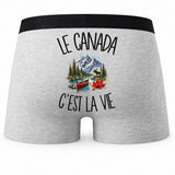 Boxer Homme Le Canada c'est la vie – Impression au dos