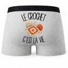 Boxer Homme Le crochet c'est la vie – Impression au dos