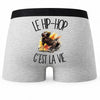 Boxer Homme Le hip-hop c'est la vie – Impression au dos