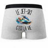 Boxer Homme Le jet-ski c'est la vie – Impression au dos
