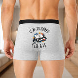 Boxer Homme Le jiu-jitsu brésilien c'est la vie – Impression au dos