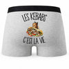 Boxer Homme Les kebabs c'est la vie – Impression au dos