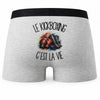 Boxer Homme Le kickboxing c'est la vie – Impression au dos