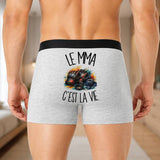 Boxer Homme Le MMA c'est la vie – Impression au dos