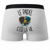 Boxer Homme Le padel c'est la vie – Impression au dos