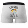 Boxer Homme Le parapente c'est la vie – Impression au dos